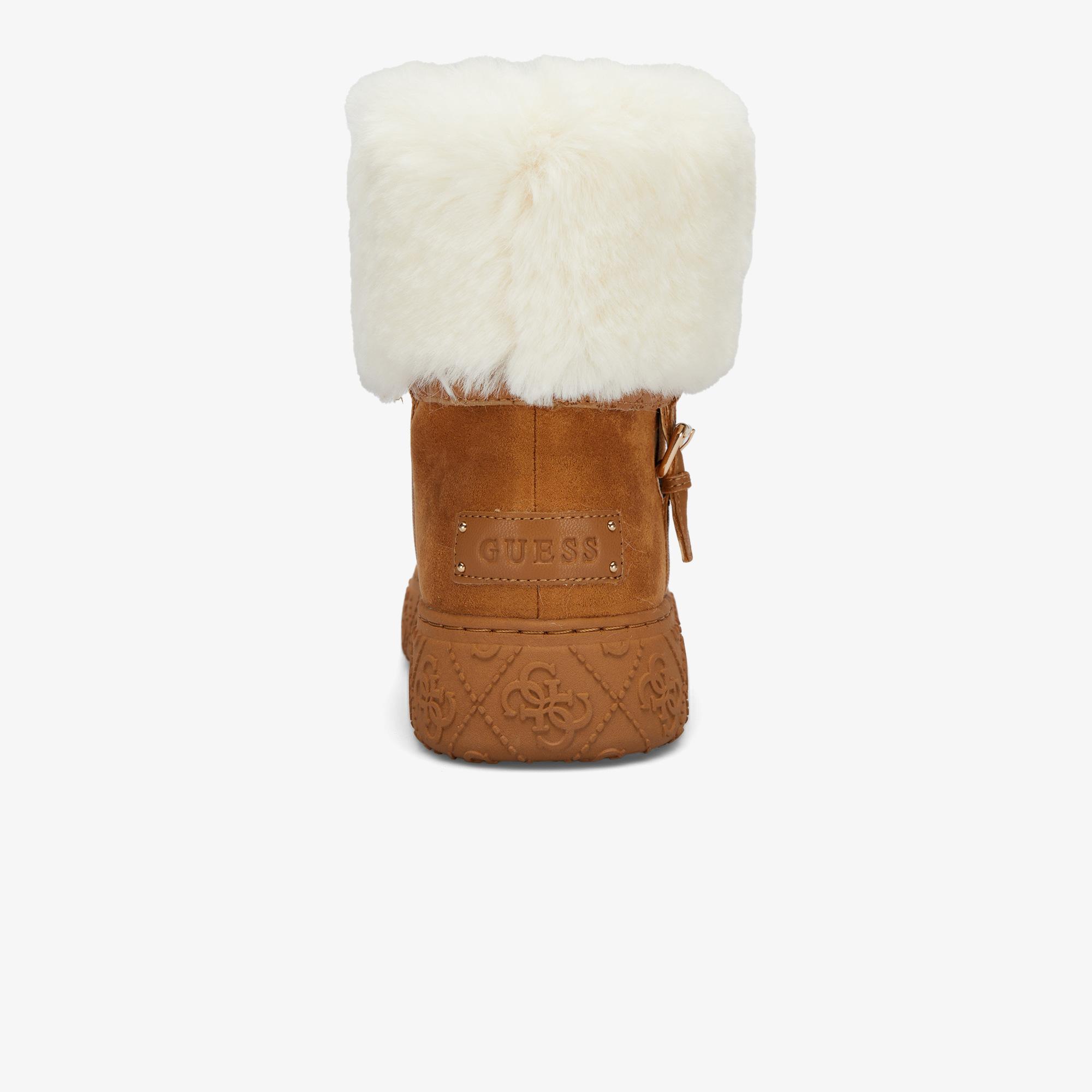 Guess Uncie Ip Micron Wave Flex/Nappa Calf Kadın Kahverengi Bot