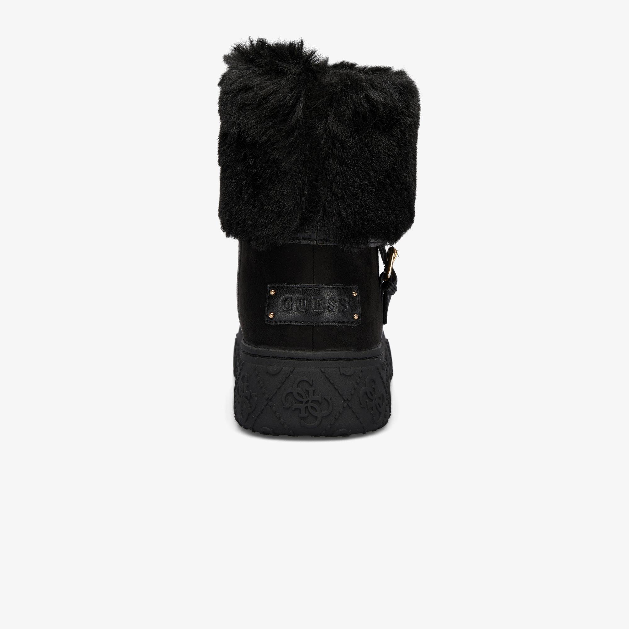 Guess Uncie Ip Micron Wave Flex/Nappa Calf Kadın Siyah Bot