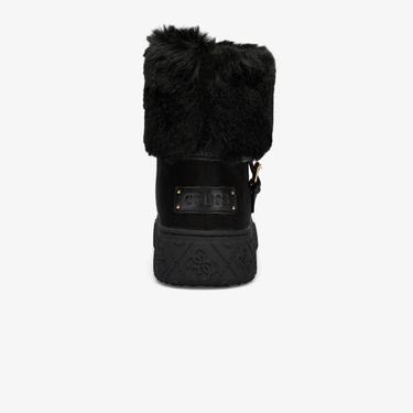  Guess Uncie Ip Micron Wave Flex/Nappa Calf Kadın Siyah Bot