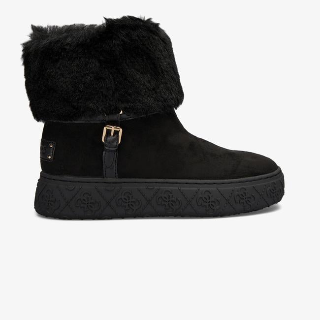  Guess Uncie Ip Micron Wave Flex/Nappa Calf Kadın Siyah Bot