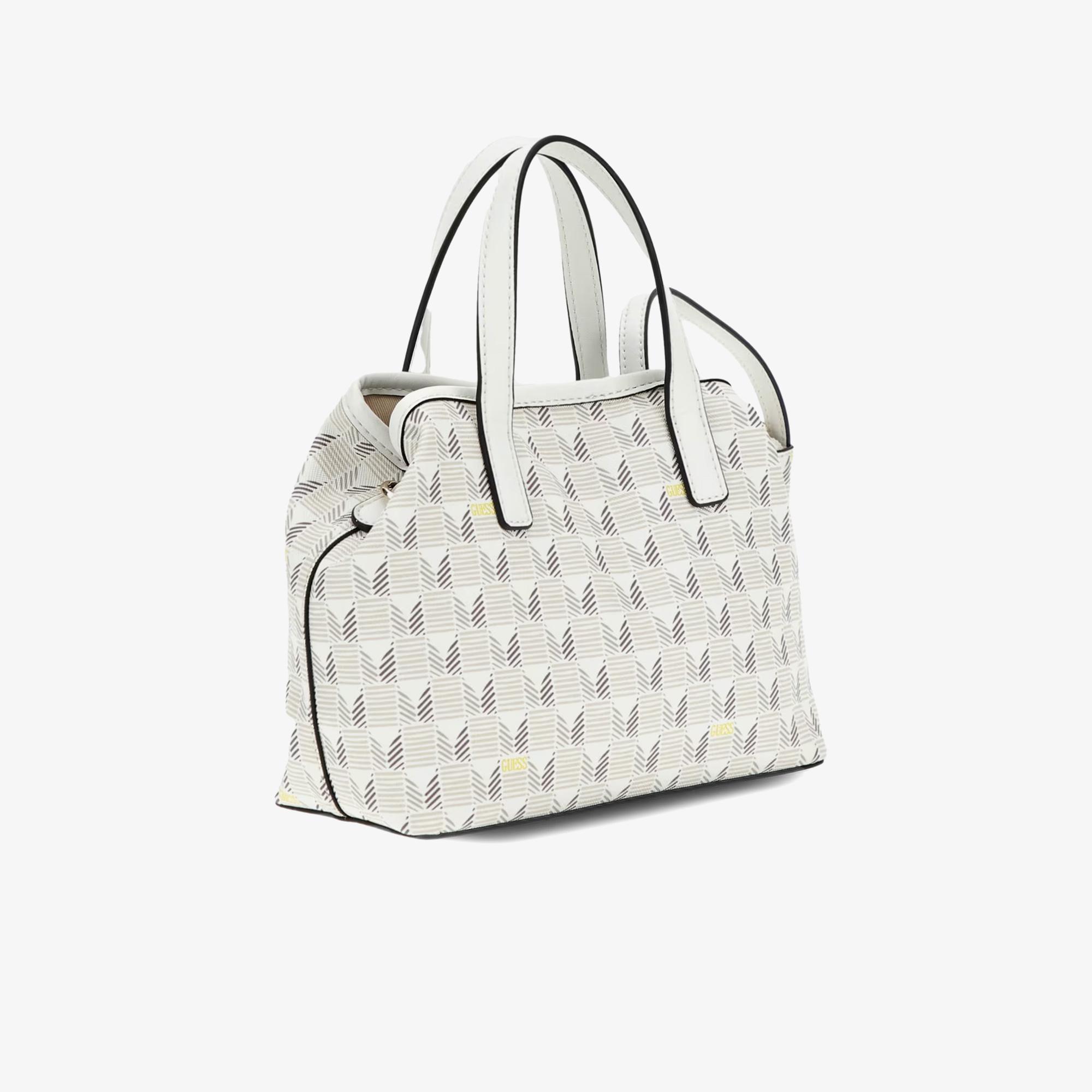 Guess Vikky Iı Large Wave Mini Kadın Gri Tote Çanta
