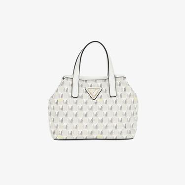  Guess Vikky Iı Large Wave Mini Kadın Gri Tote Çanta