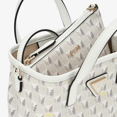  Guess Vikky Iı Large Wave Mini Kadın Gri Tote Çanta