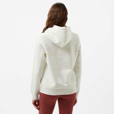  Calvin Klein Jeans Monologo Regular Kadın Beyaz Hoodie