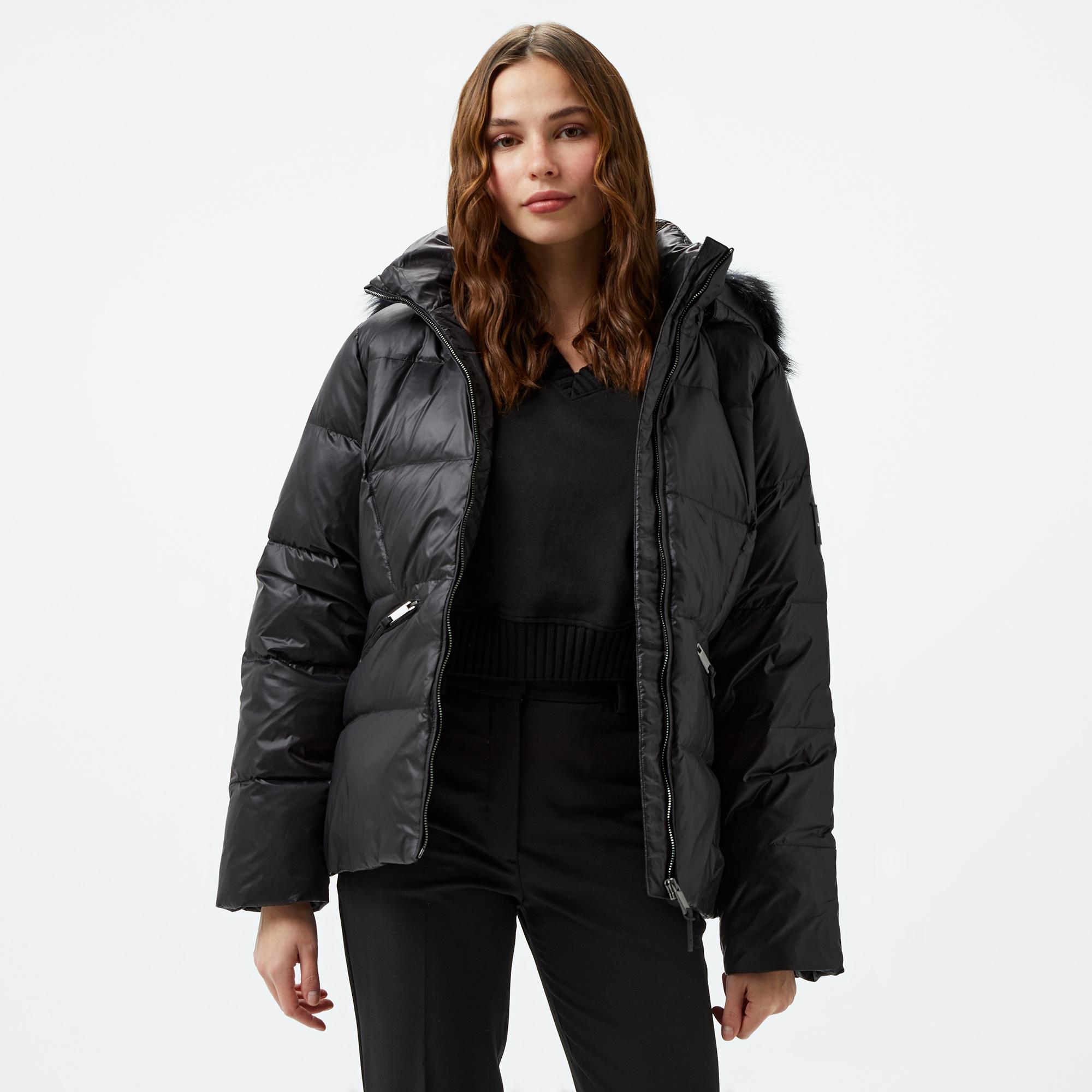 Calvin Klein Padded Real Down Kadın Siyah Mont