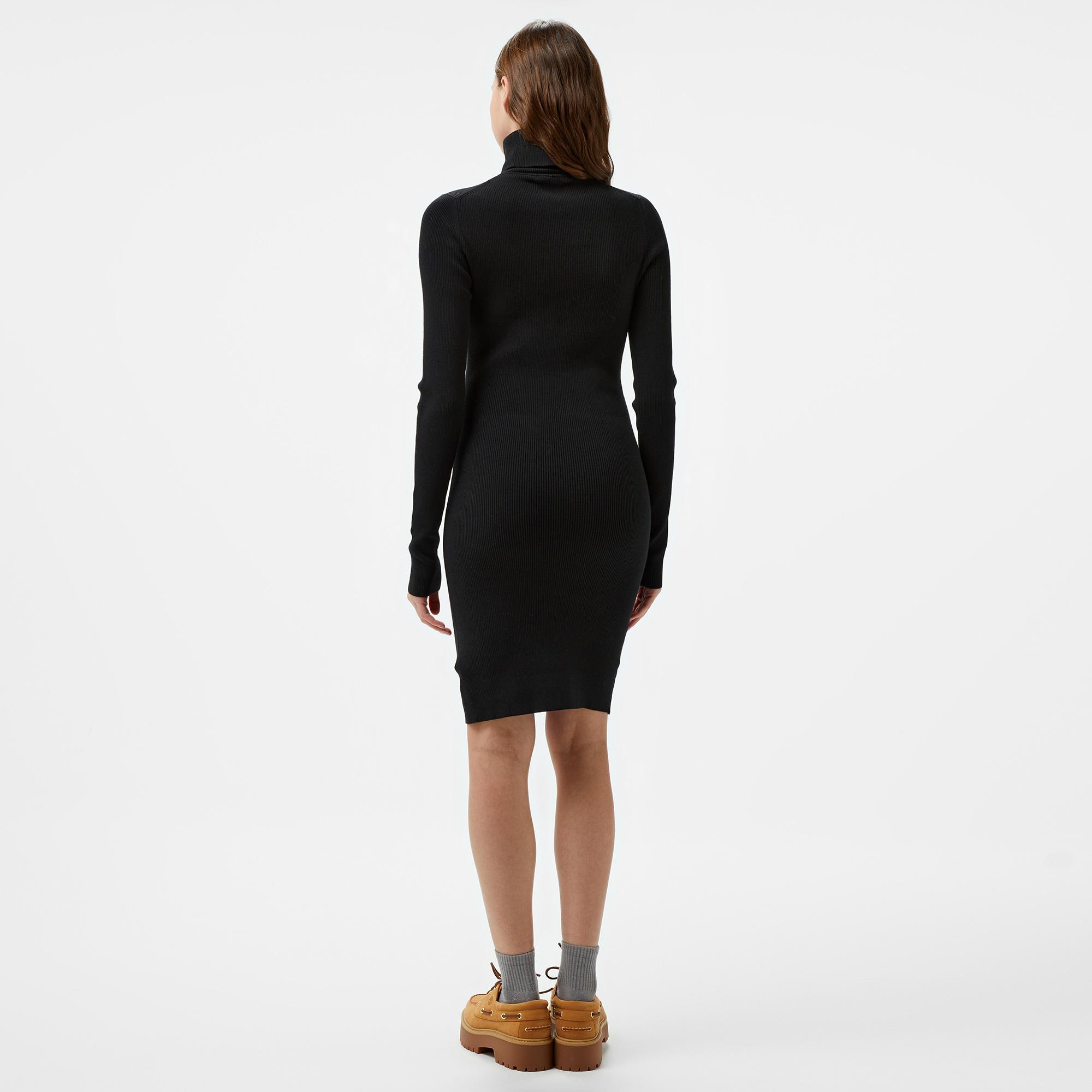 Calvin Klein Jeans Woven Label Tight Kadın Siyah Elbise