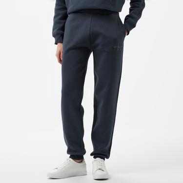  Calvin Klein Jeans Monologo Cuffed Kadın Siyah Eşofman Altı