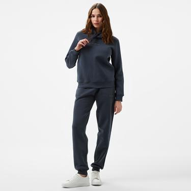  Calvin Klein Jeans Monologo Regular Kadın Siyah Hoodie