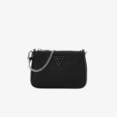  Guess Noelle Mini Zip Kadın Siyah El Çantası