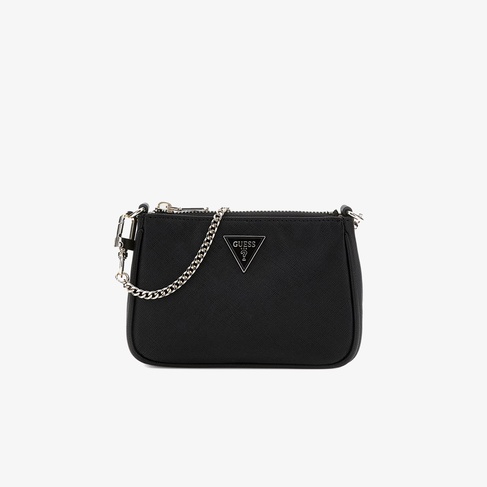  Guess Noelle Mini Zip Kadın Siyah El Çantası