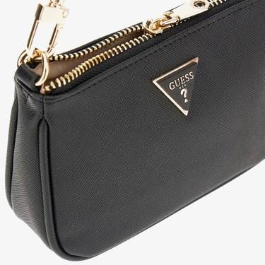  Guess Noelle Mini Zip Kadın Siyah El Çantası