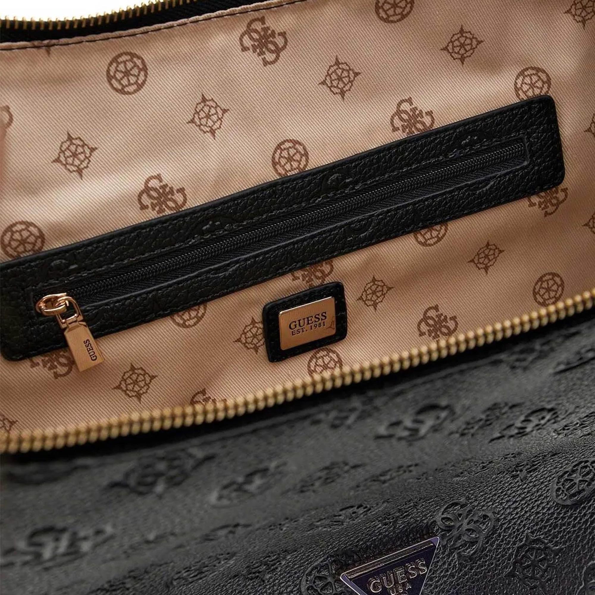 Guess Deesa Cresidia Large Hobo Kadın Siyah Omuz Çantası