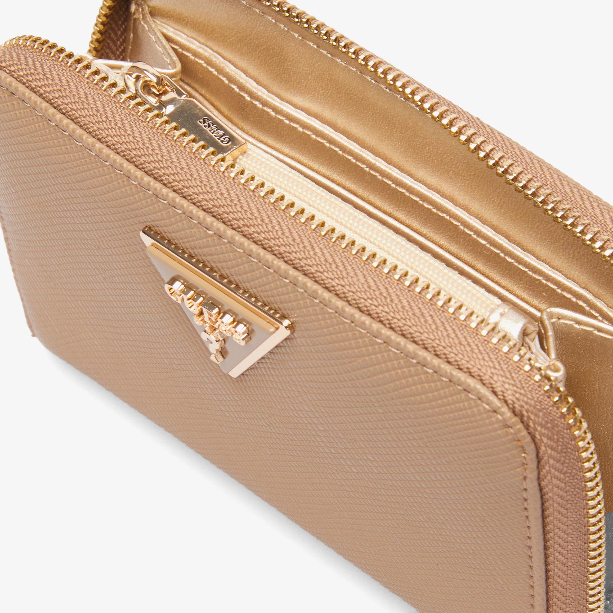 Guess Laurel Card & Co Noreen Camera Crossbody Kadın Kahverengi Cüzdan