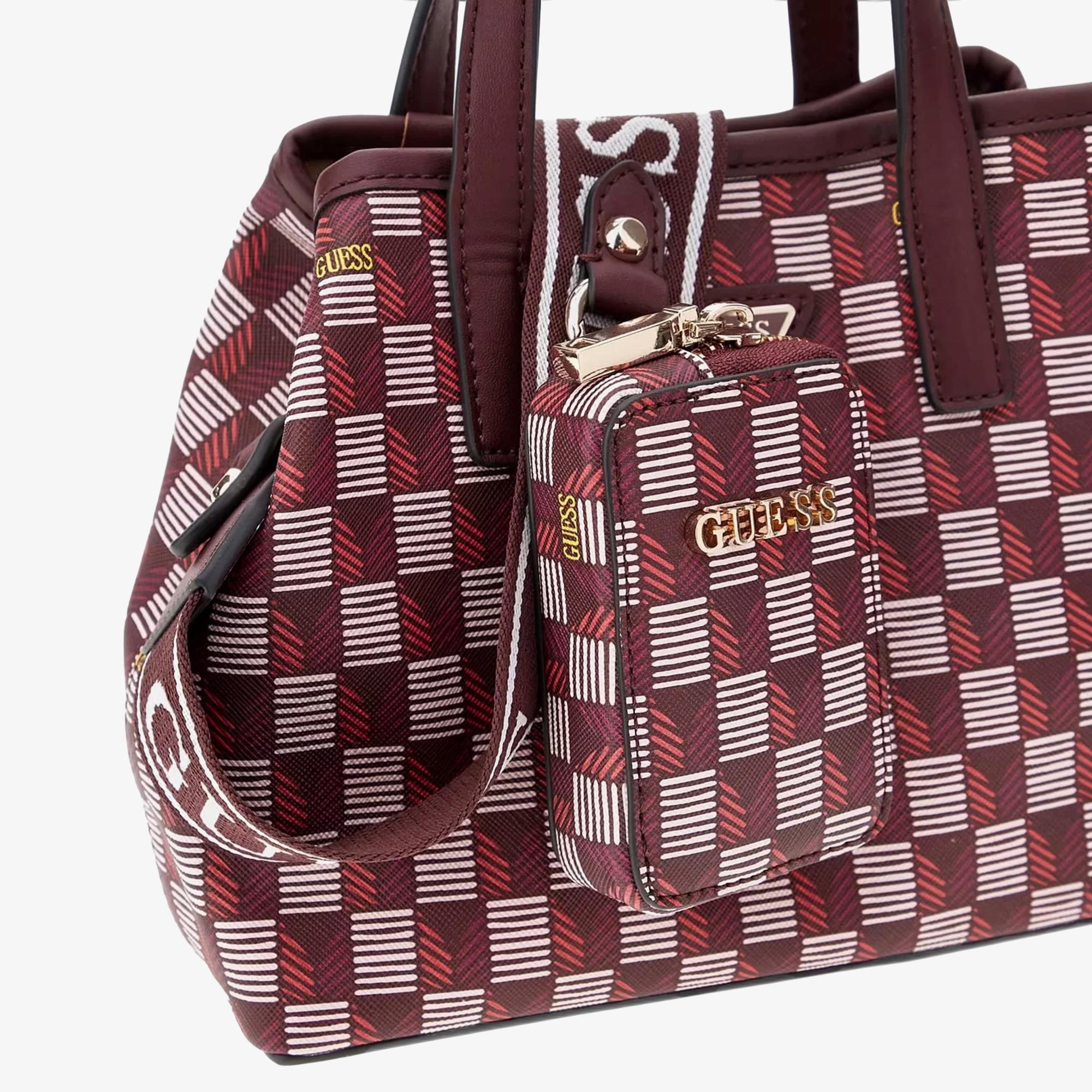 Guess Vikky Iı Large Wave Mini Kadın Renkli Tote Çanta