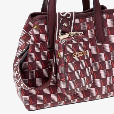  Guess Vikky Iı Large Wave Mini Kadın Renkli Tote Çanta