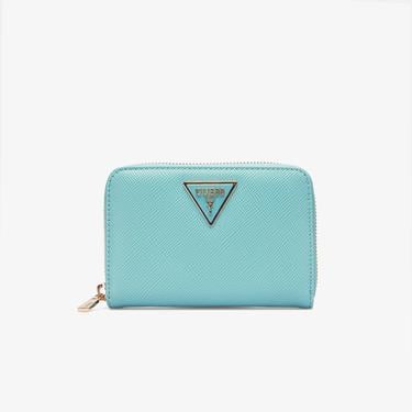  Guess Laurel Card & Co Noreen Camera Crossbody Kadın Mavi Cüzdan