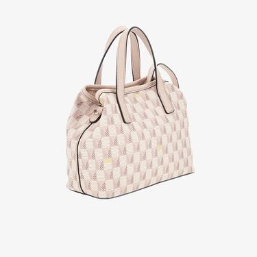  Guess Vikky Iı Large Wave Mini Tote Kadın Pembe Tote Çanta