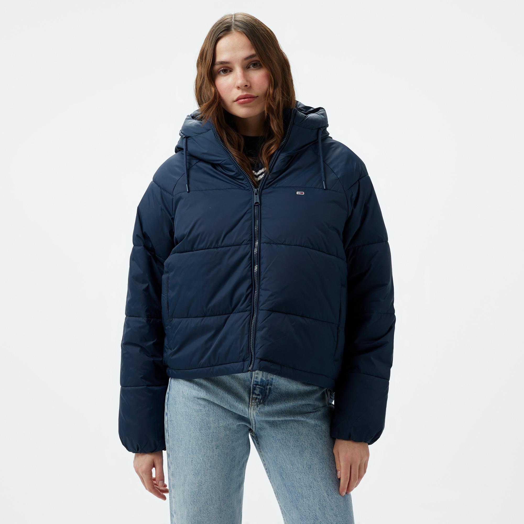 Tommy Hilfiger Jeans Vail Puffer Kadın Lacivert Ceket