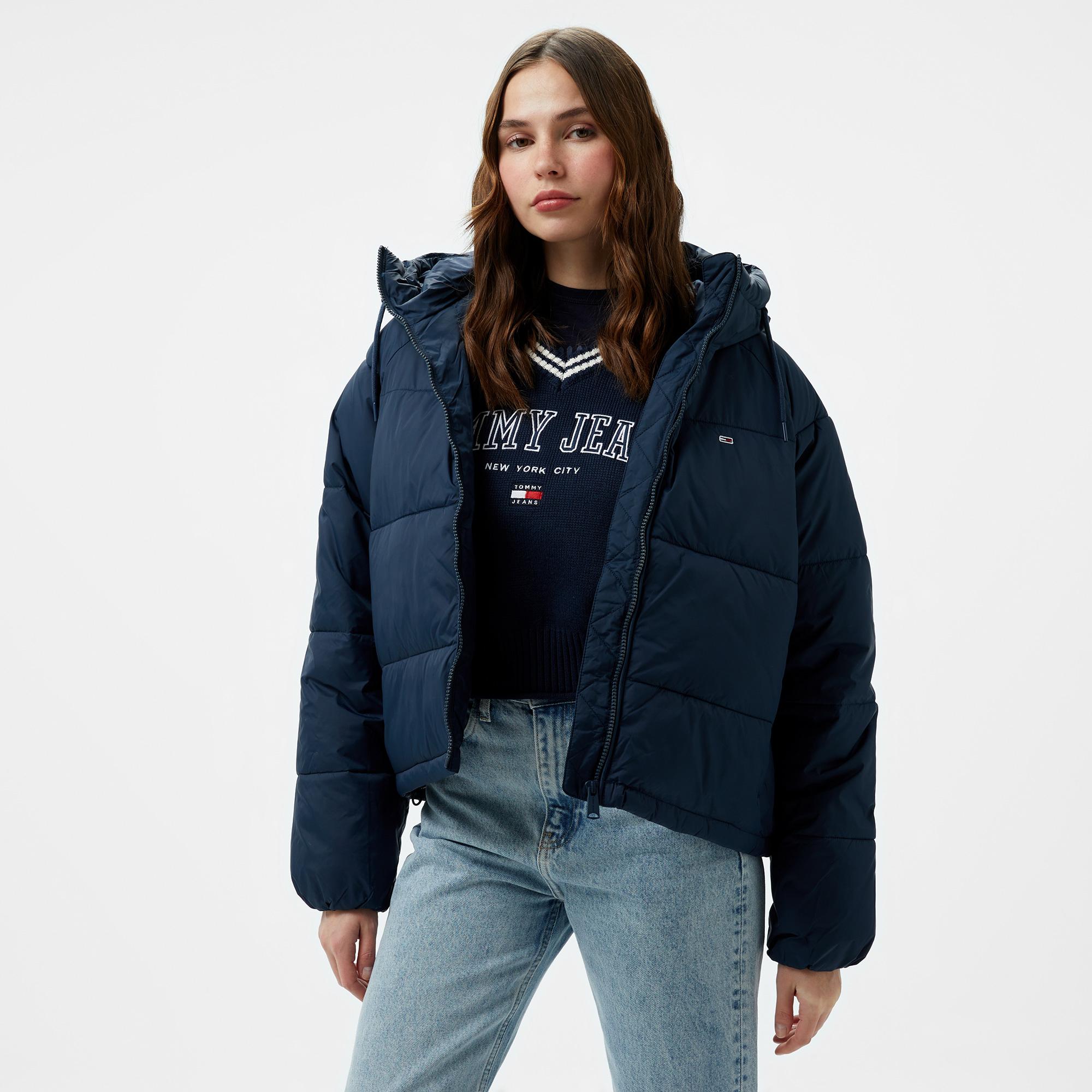 Tommy Hilfiger Jeans Vail Puffer Kadın Lacivert Ceket