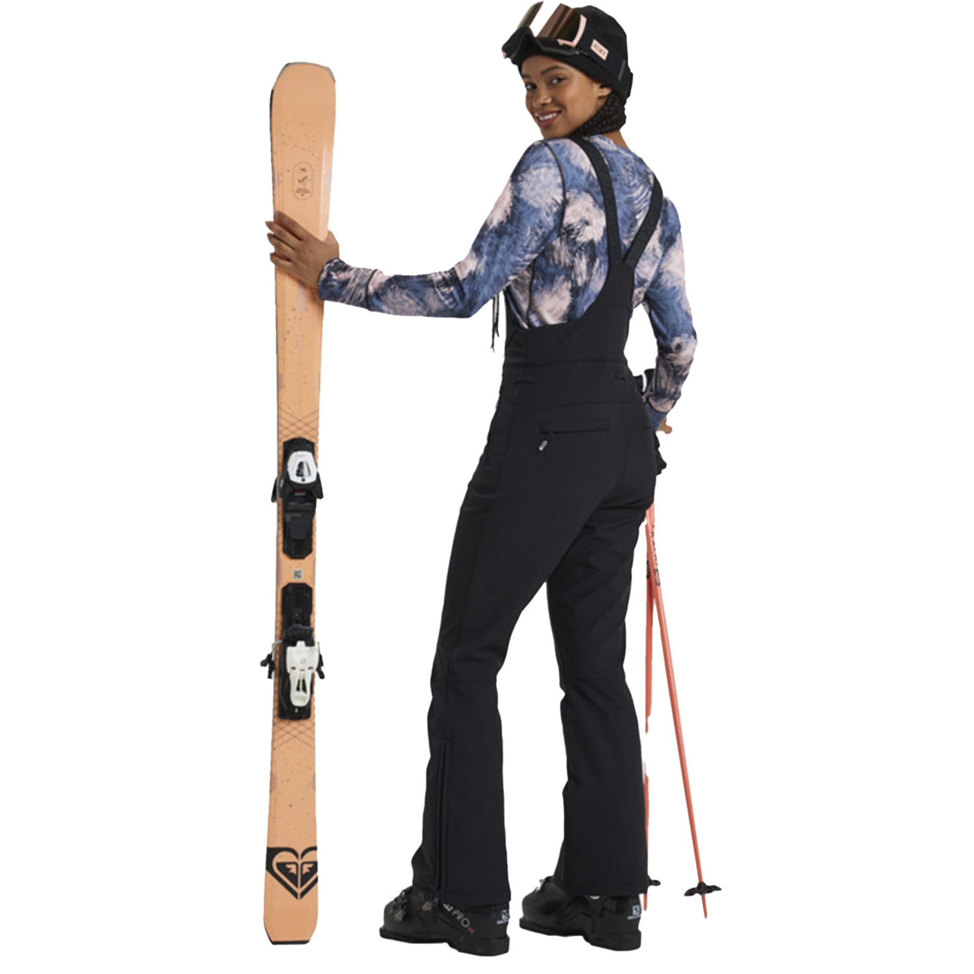 Roxy Summit Bib Pt Kadın Siyah Snowboard Pantolonu