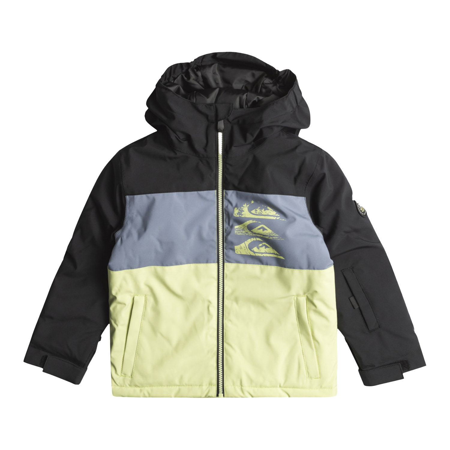  Quiksilver Groomer Kids Erkek Çocuk Siyah Snowboard Ceketi