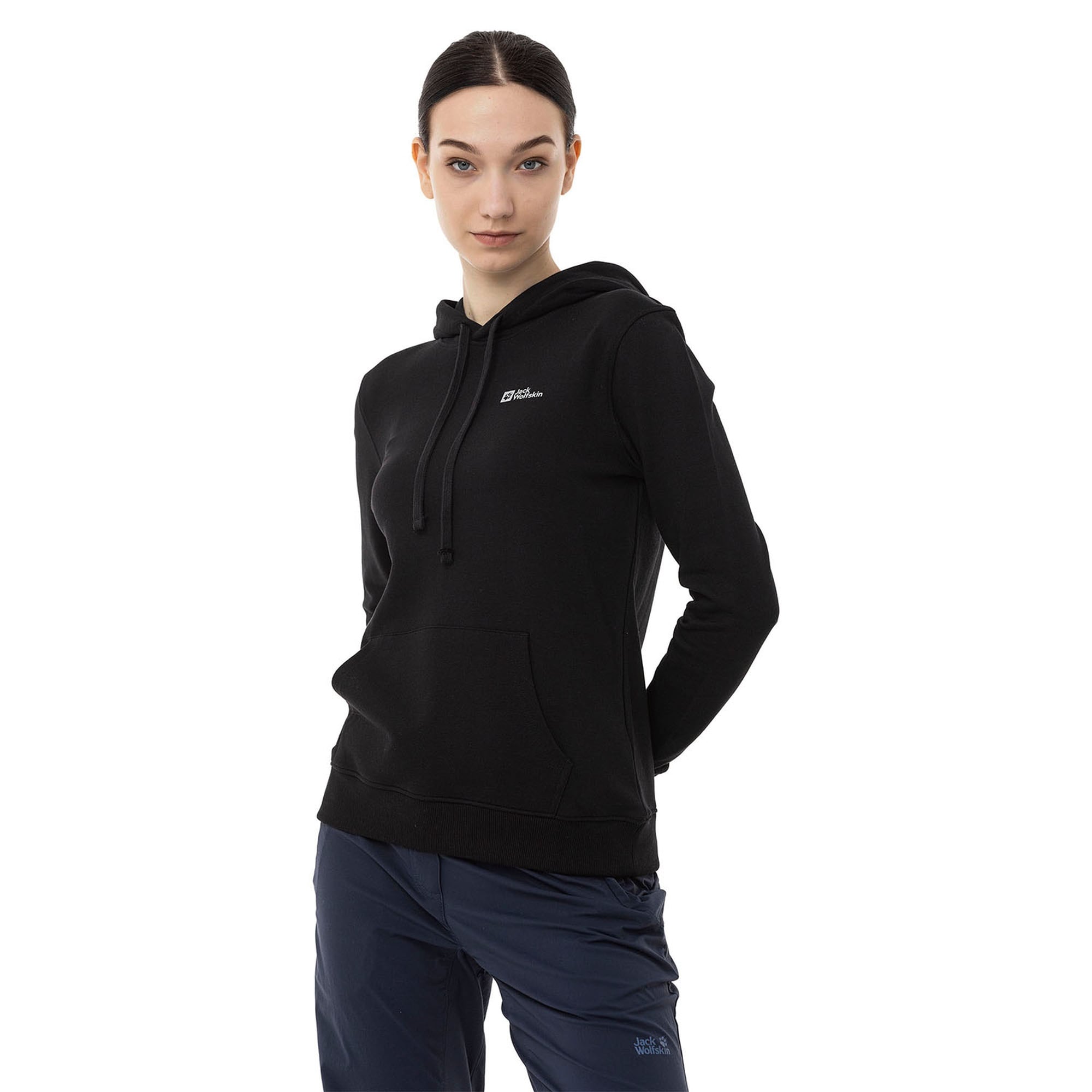 Jack Wolfskin Alice Hoody Kadın Siyah Sweatshirt