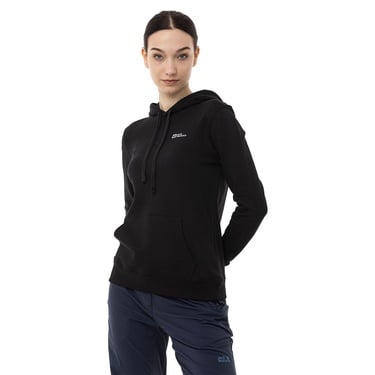  Jack Wolfskin Alice Hoody Kadın Siyah Sweatshirt