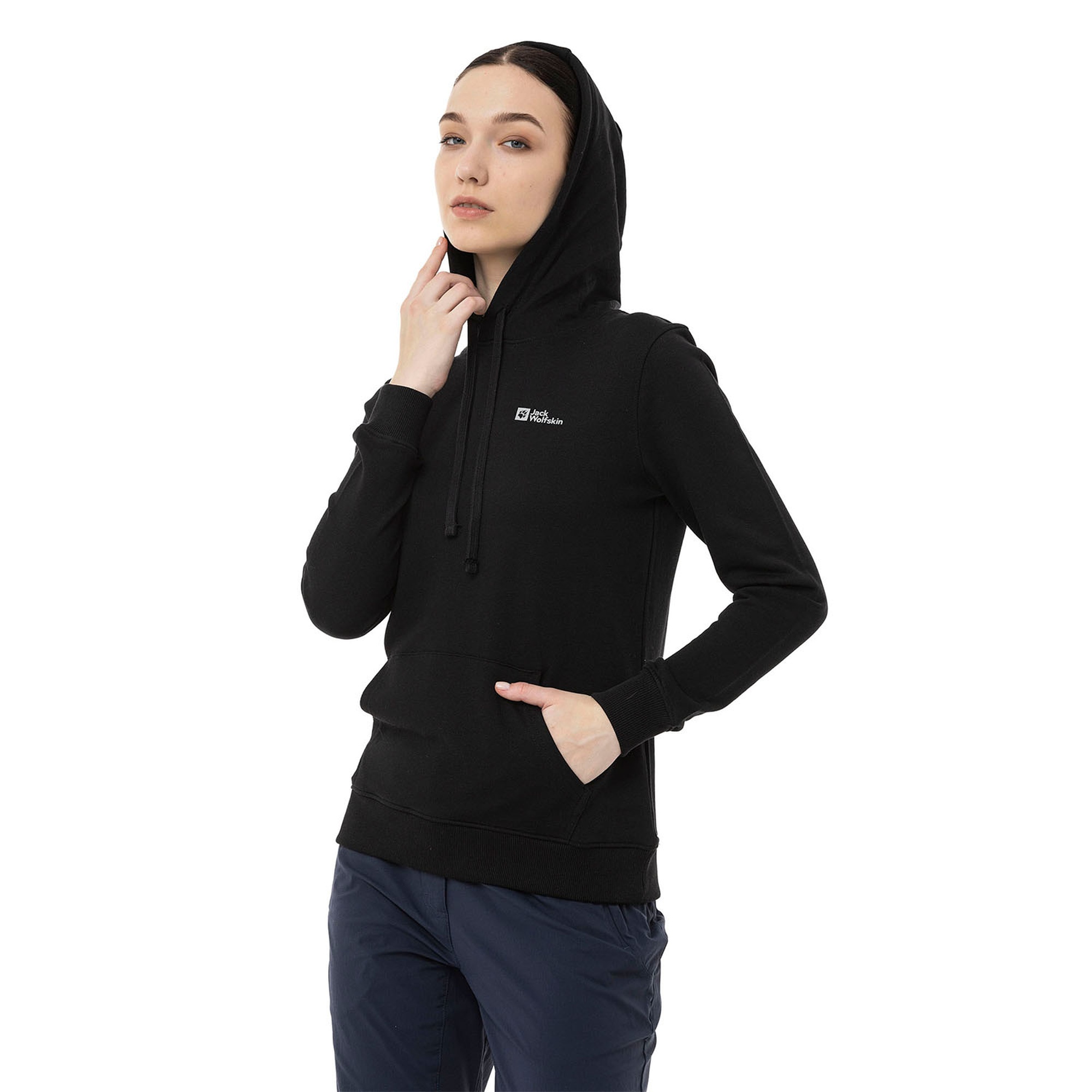 Jack Wolfskin Alice Hoody Kadın Siyah Sweatshirt
