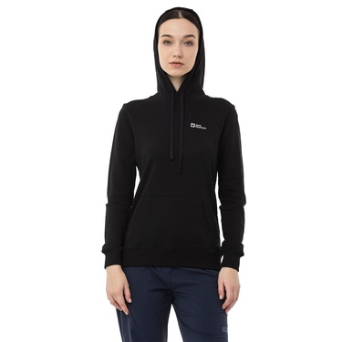  Jack Wolfskin Alice Hoody Kadın Siyah Sweatshirt