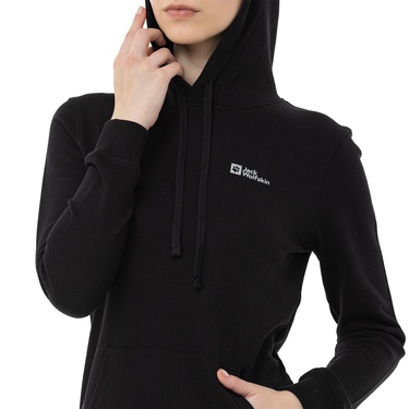  Jack Wolfskin Alice Hoody Kadın Siyah Sweatshirt
