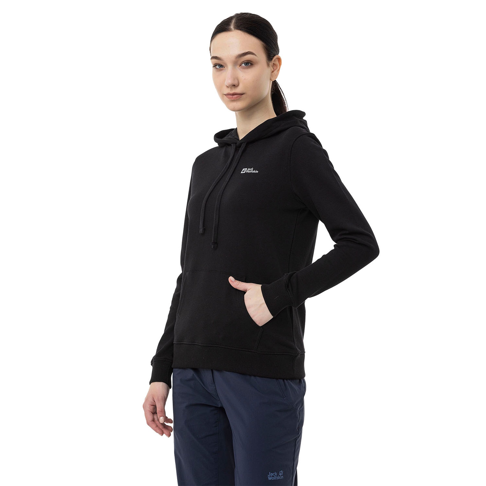 Jack Wolfskin Alice Hoody Kadın Siyah Sweatshirt