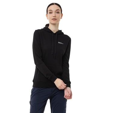  Jack Wolfskin Alice Hoody Kadın Siyah Sweatshirt