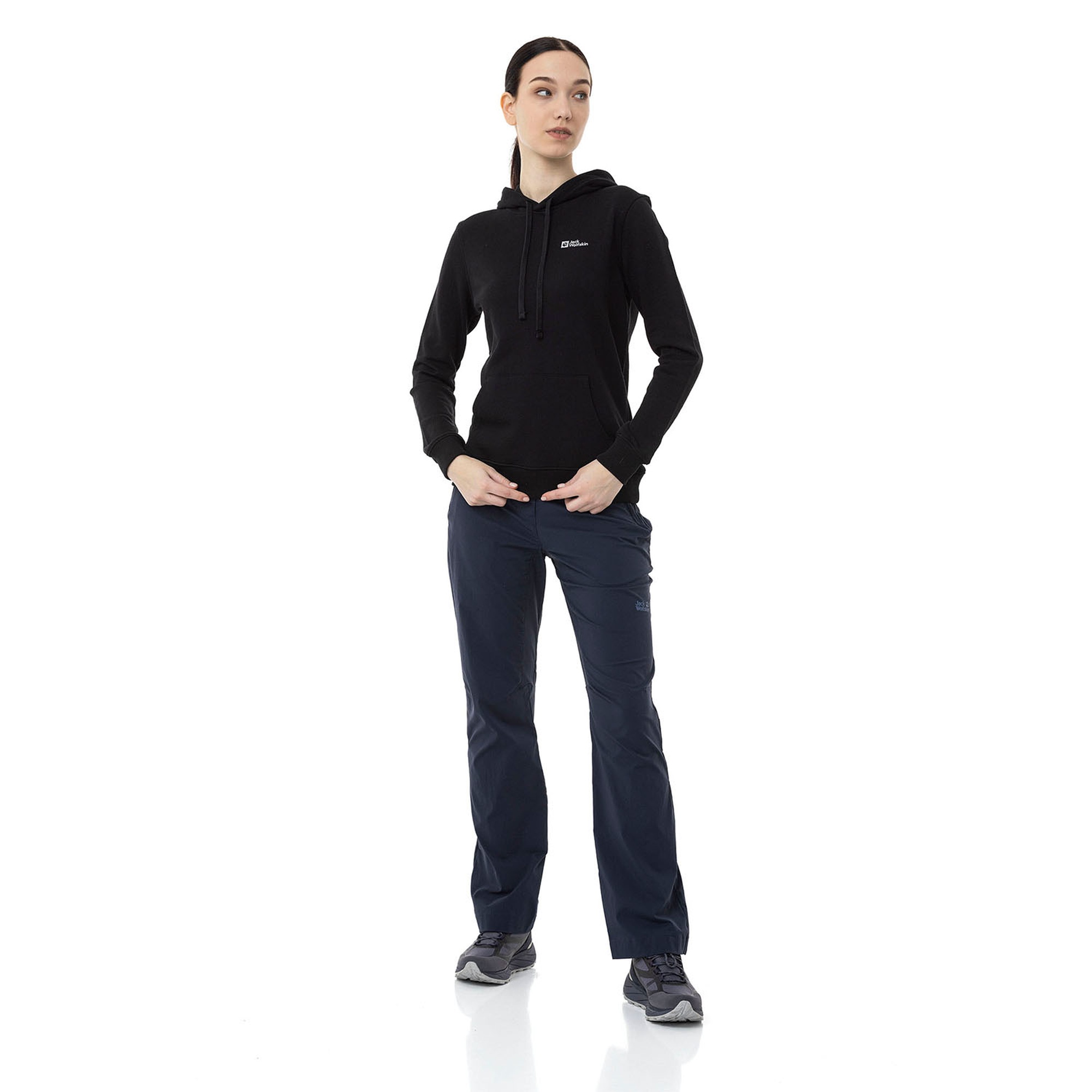 Jack Wolfskin Alice Hoody Kadın Siyah Sweatshirt