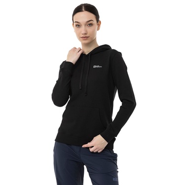  Jack Wolfskin Alice Hoody Kadın Siyah Sweatshirt