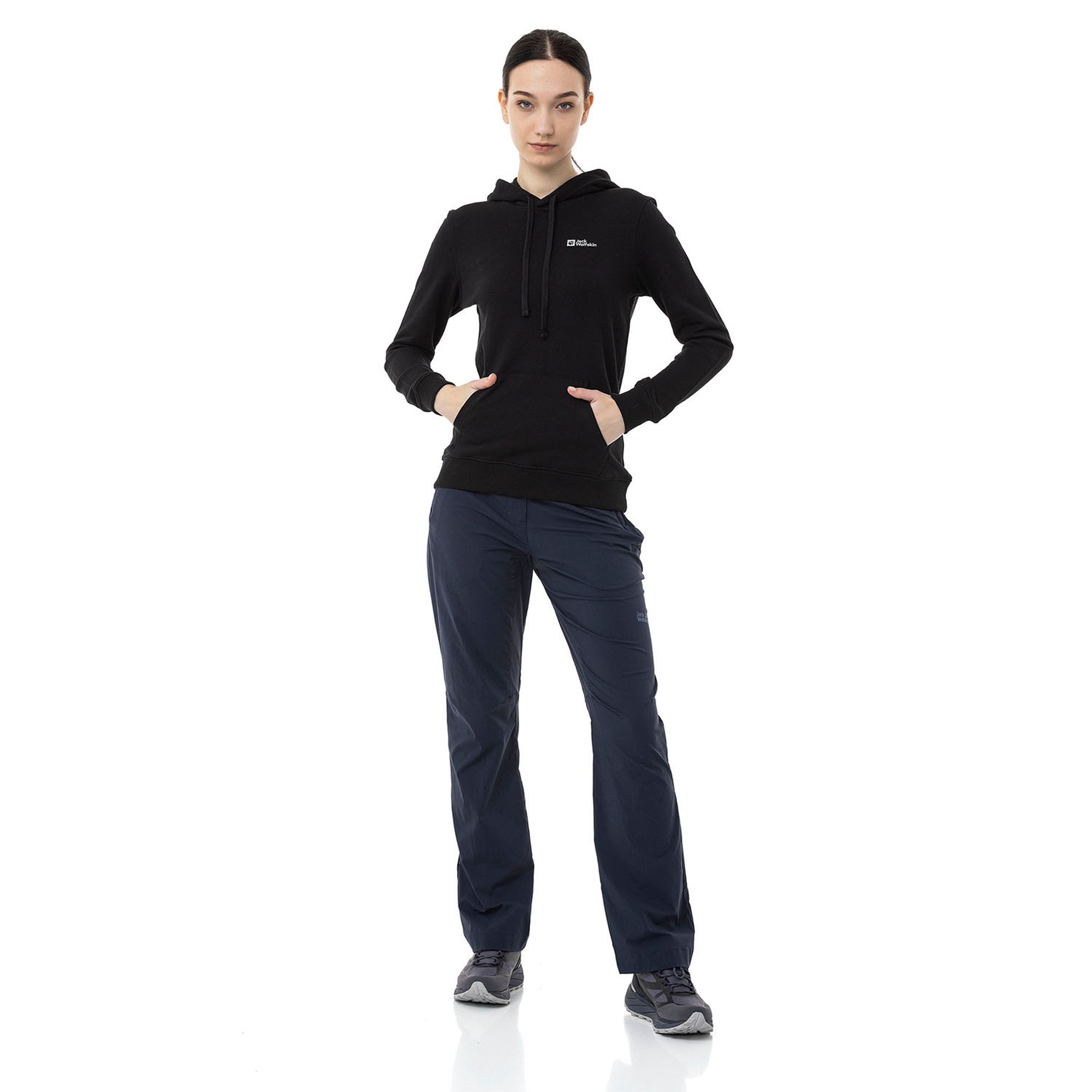 Jack Wolfskin Alice Hoody Kadın Siyah Sweatshirt