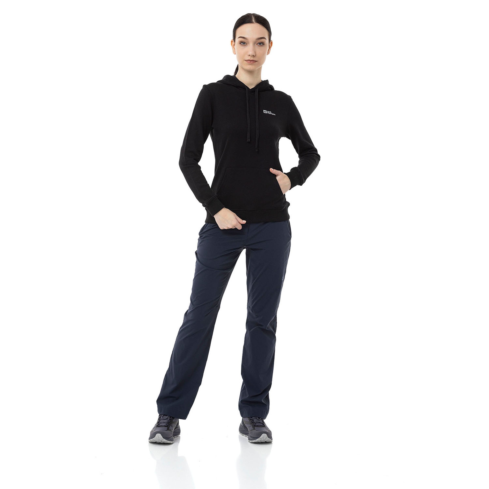 Jack Wolfskin Alice Hoody Kadın Siyah Sweatshirt