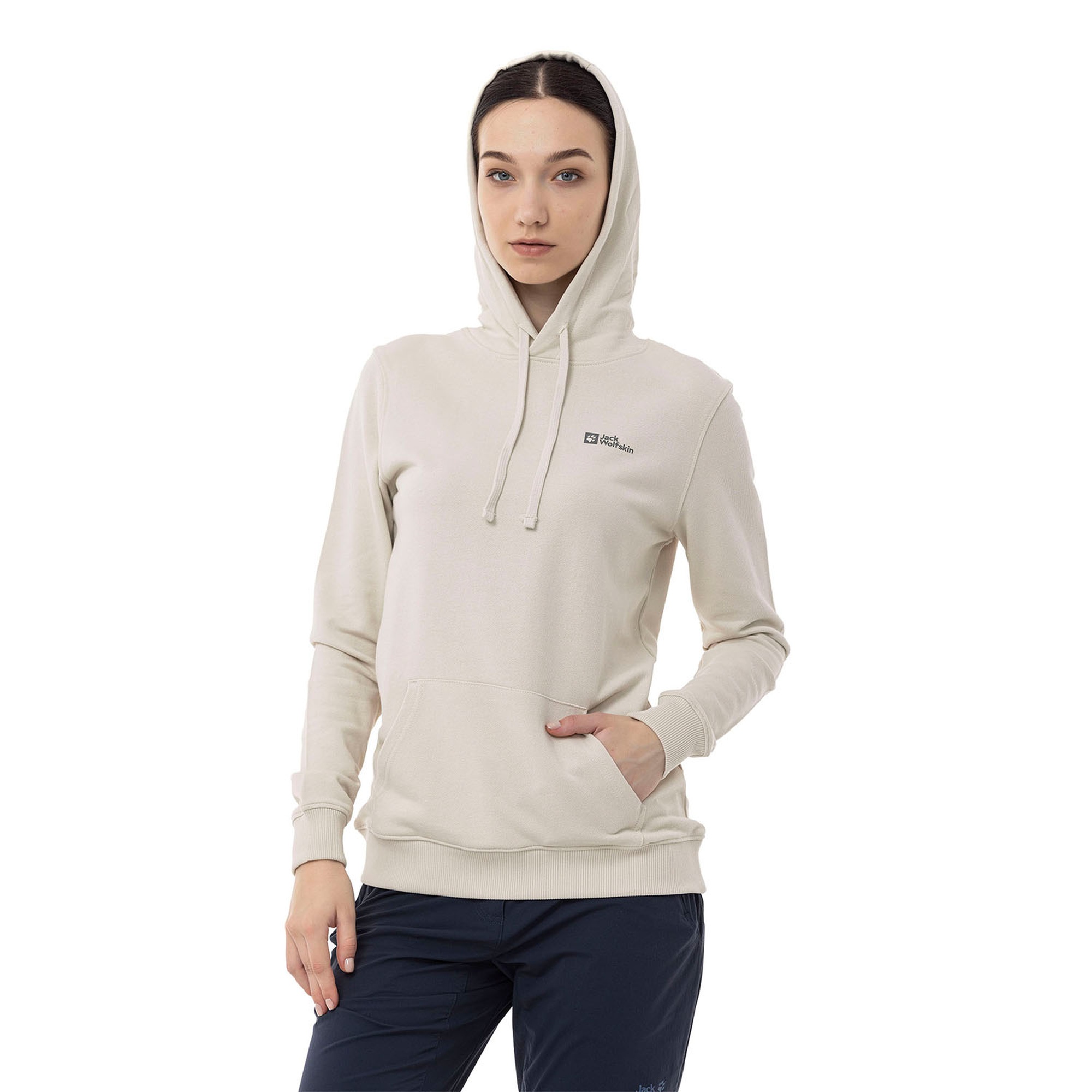 Jack Wolfskin Alice Hoody Kadın Bej Sweatshirt