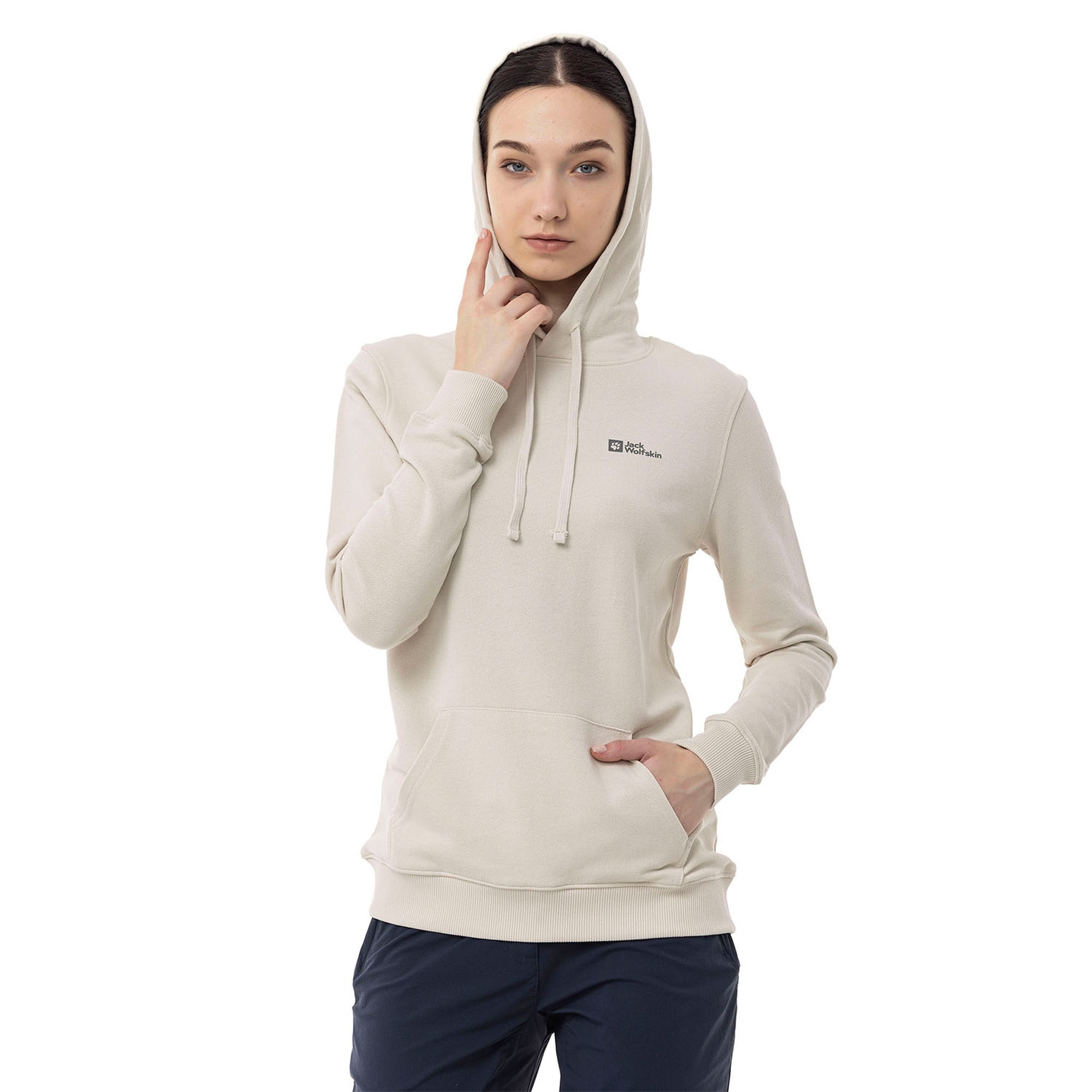 Jack Wolfskin Alice Hoody Kadın Bej Sweatshirt