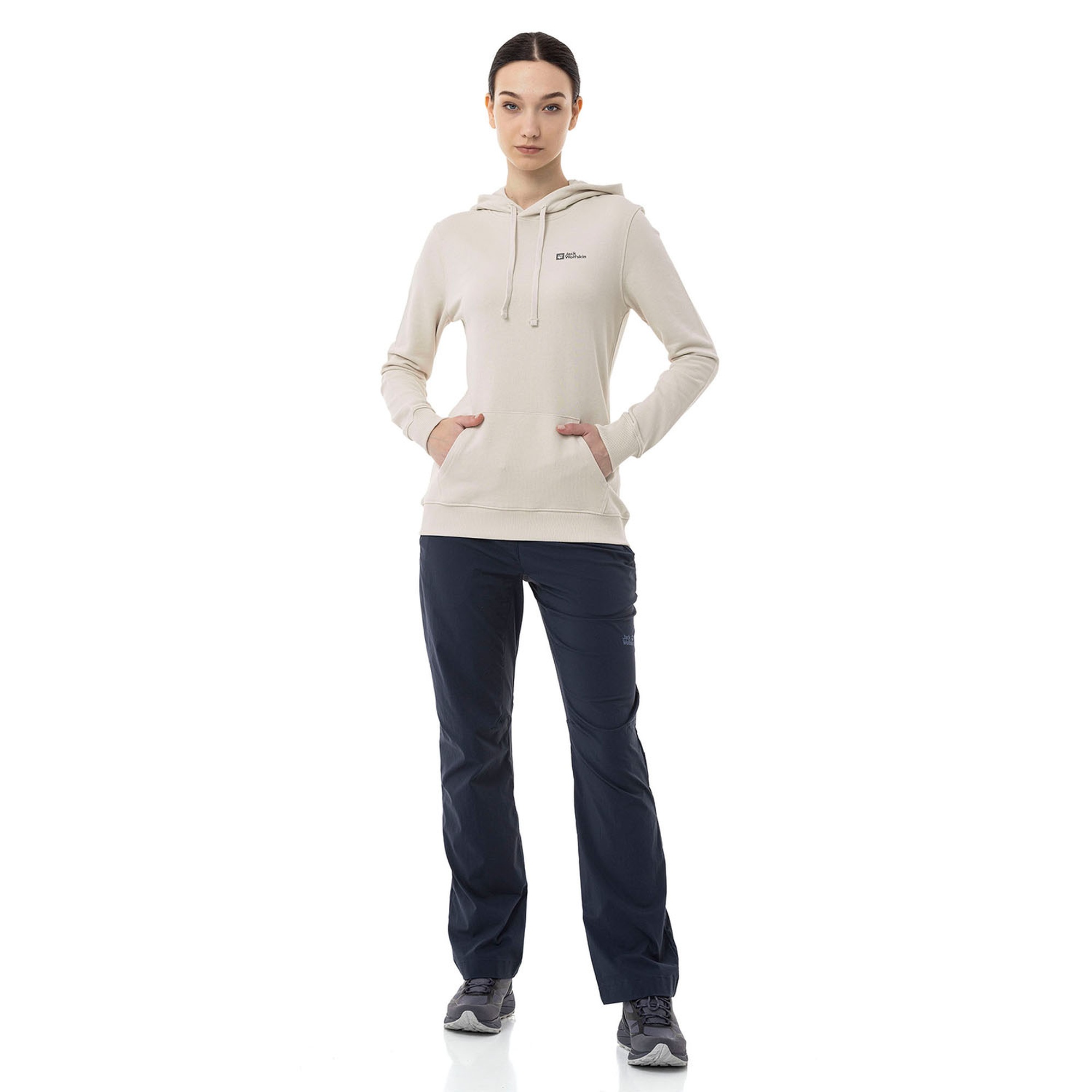 Jack Wolfskin Alice Hoody Kadın Bej Sweatshirt