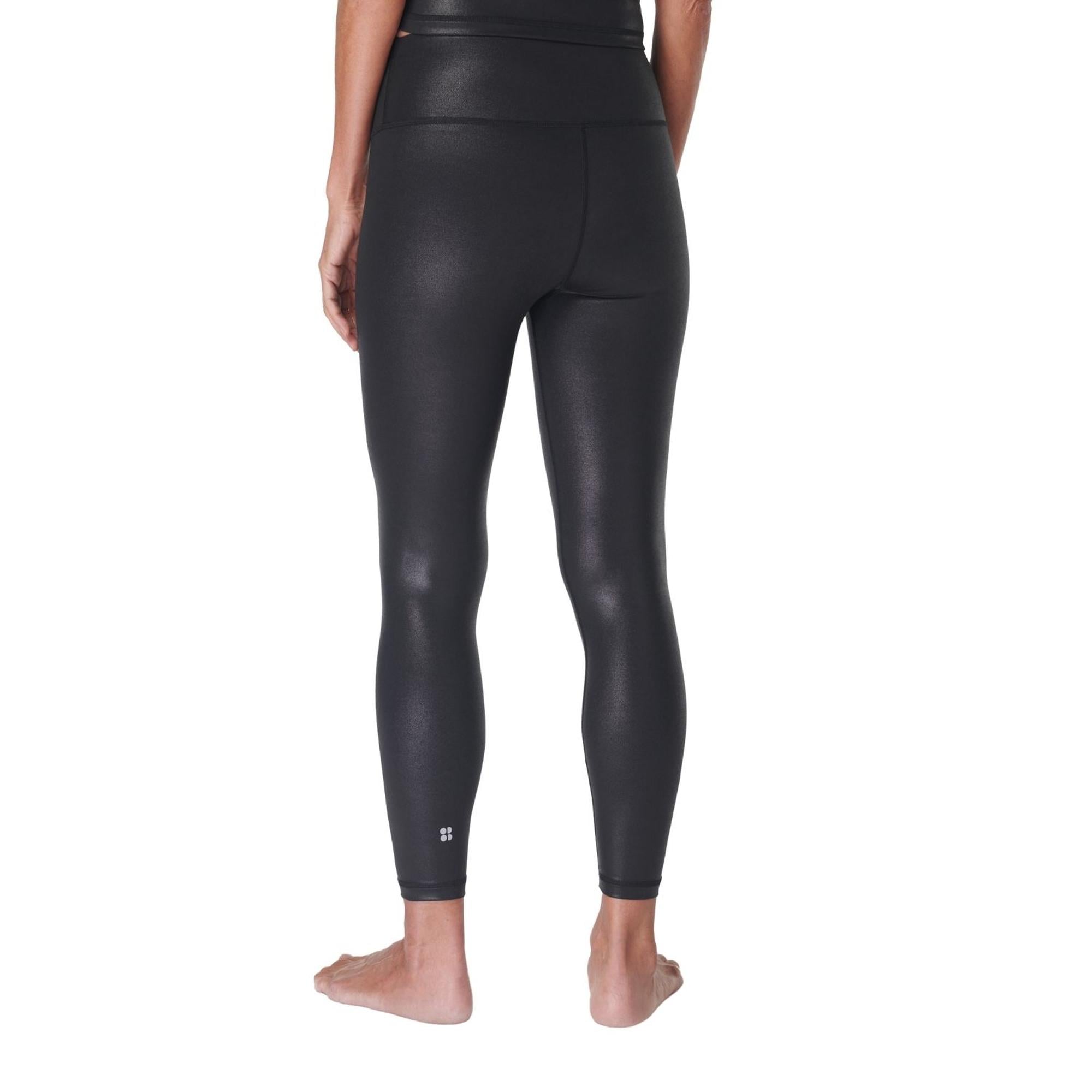 Sweaty Betty Glow Shine 7/8 Legging Kadın Siyah Tayt