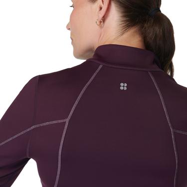  Sweaty Betty Therma Boost Running Zip Up Kadın Mor Koşu Ceketi