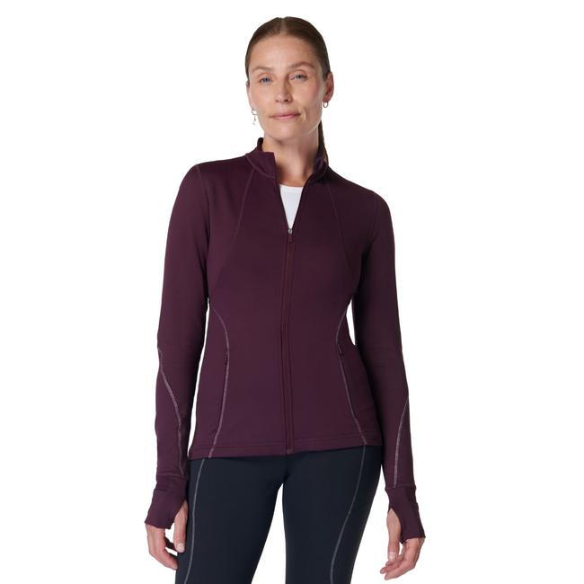  Sweaty Betty Therma Boost Running Zip Up Kadın Mor Koşu Ceketi
