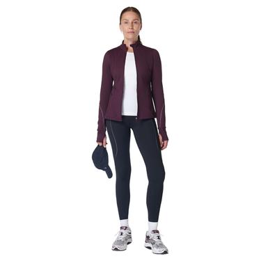  Sweaty Betty Therma Boost Running Zip Up Kadın Mor Koşu Ceketi