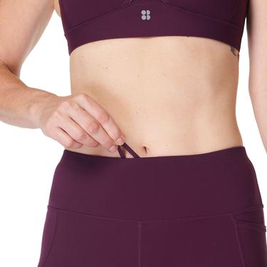  Sweaty Betty Power 7/8 Workout Leggings Kadın Mor Fitness Tayt