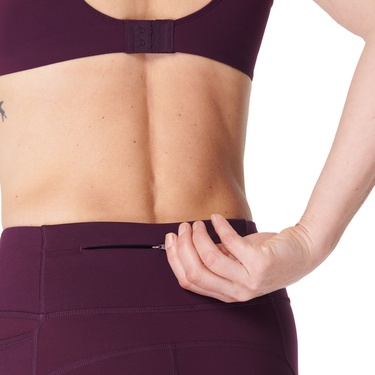  Sweaty Betty Power 7/8 Workout Leggings Kadın Mor Fitness Tayt