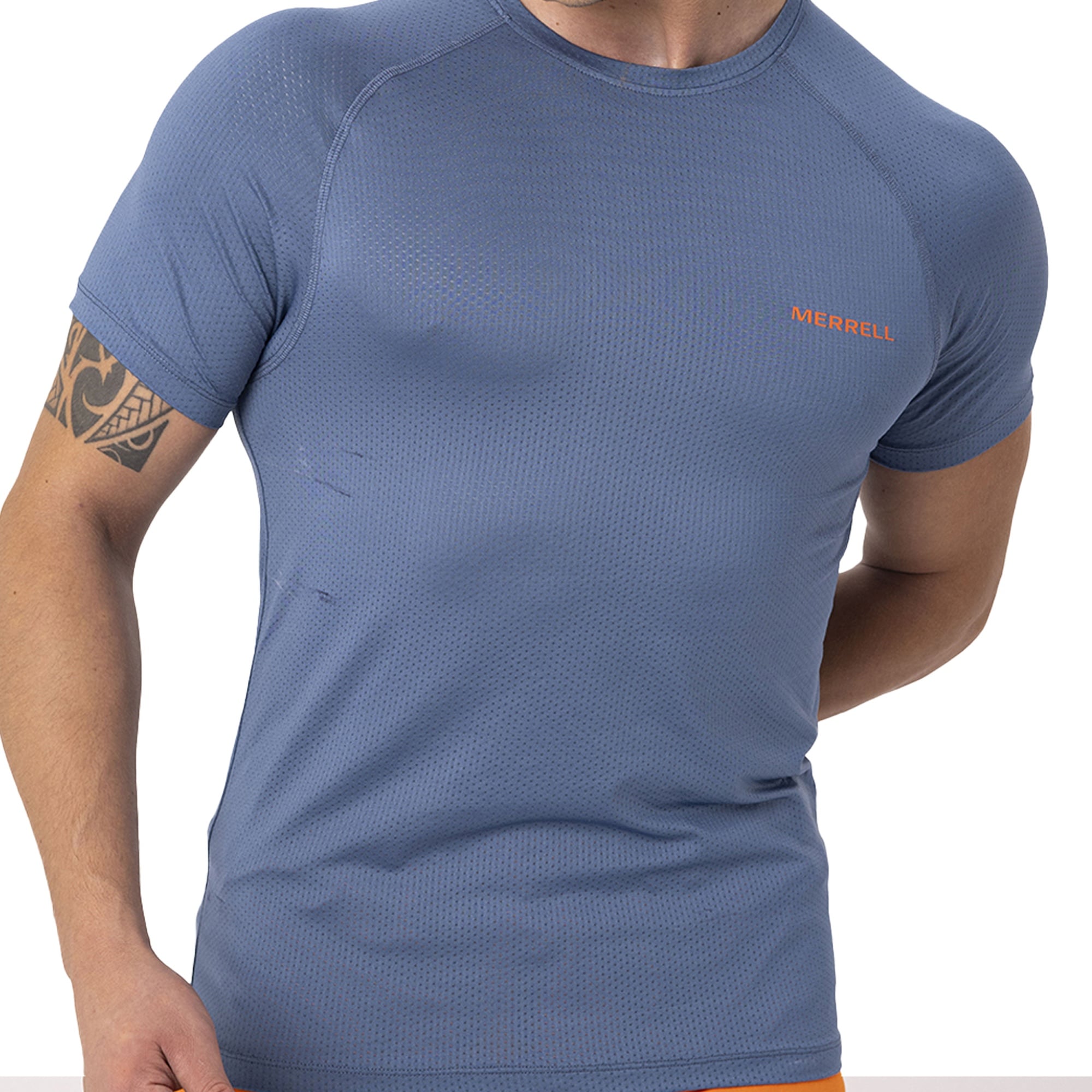 Merrell Tend Erkek Mavi Koşu Tişört