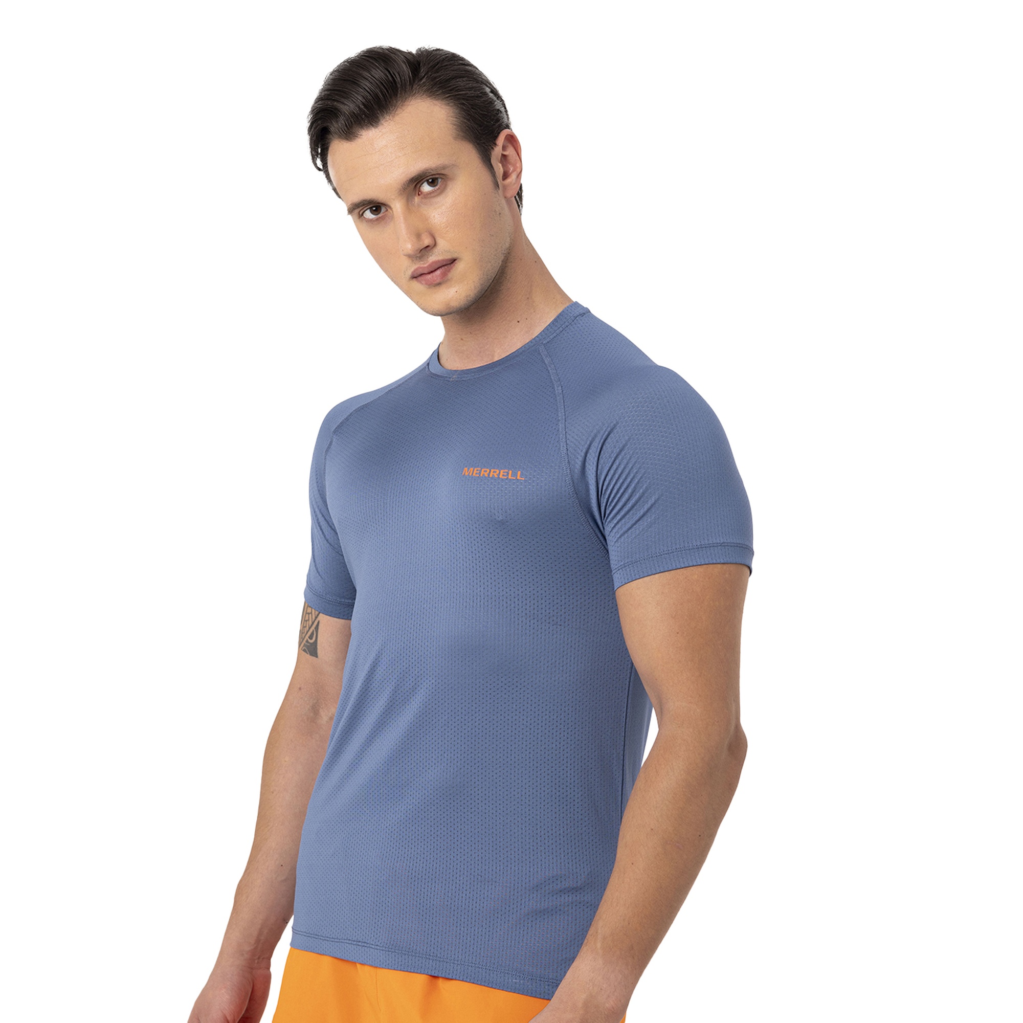 Merrell Tend Erkek Mavi Koşu Tişört