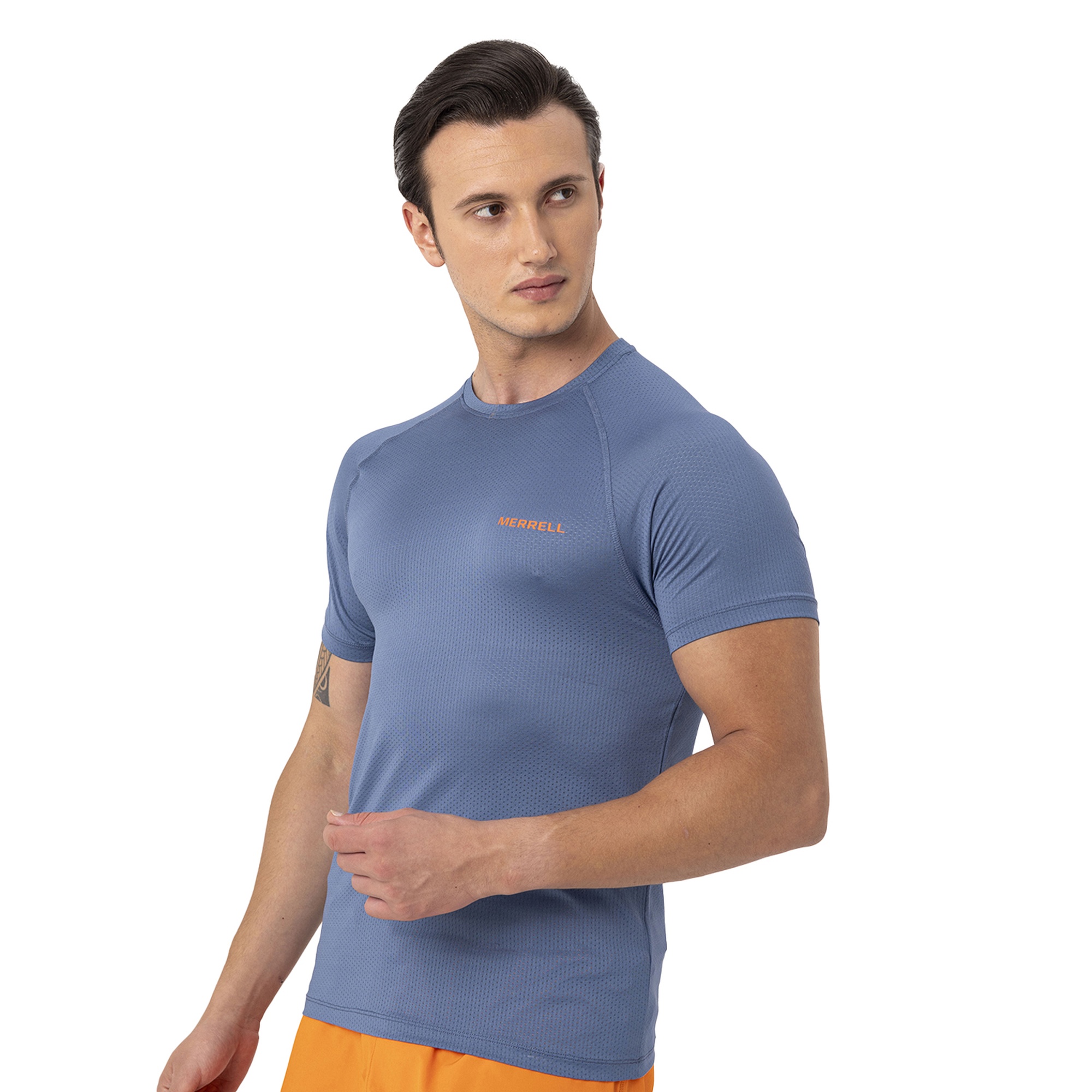 Merrell Tend Erkek Mavi Koşu Tişört