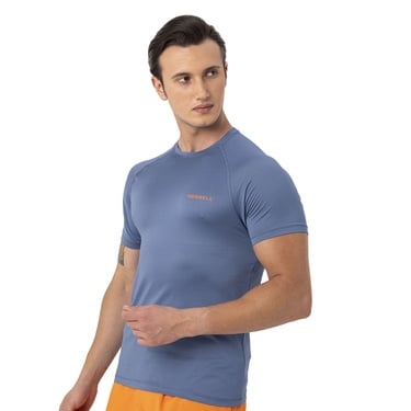  Merrell Tend Erkek Mavi Koşu Tişört