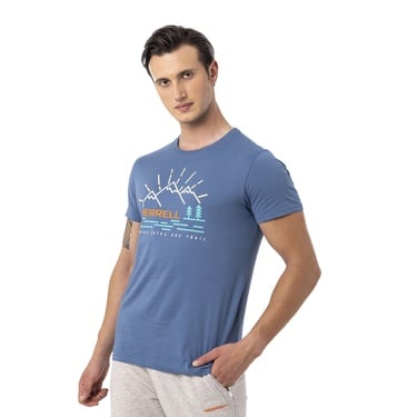  Merrell Tobi Erkek Mavi Tişört